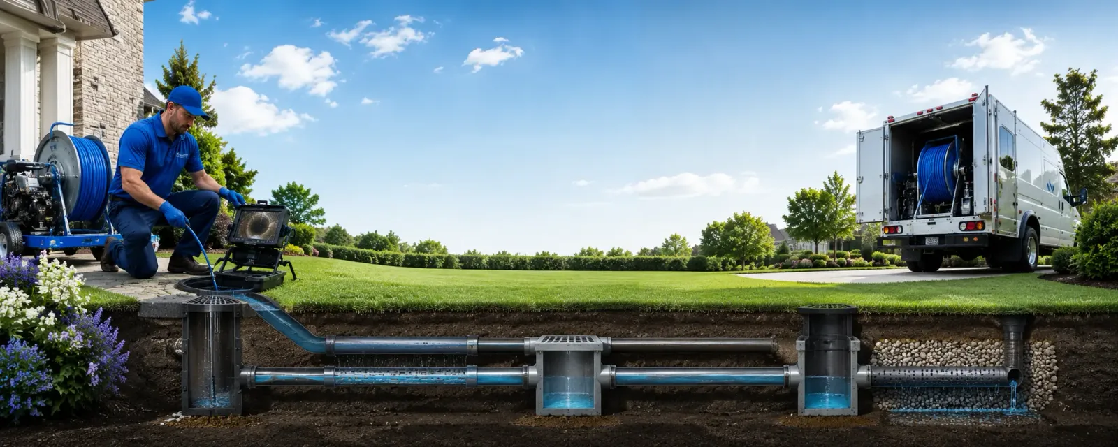 Outdoor drain cleaning information for Peckville, PA